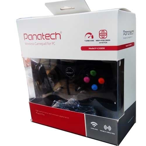 دسته بازی بی سیم تک شوکدار Panatech مدل G508 آبی — تصویر ۵