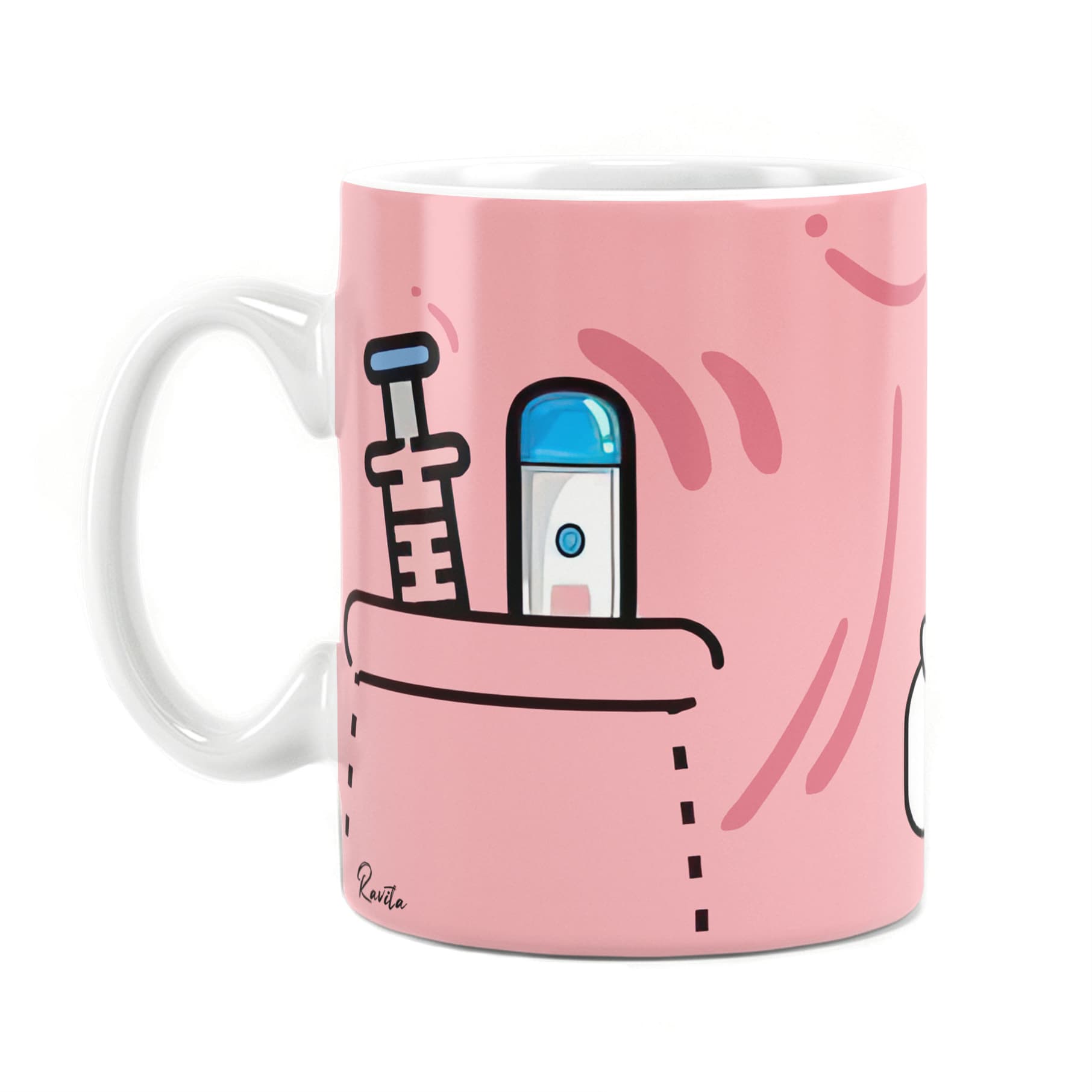 ماگ حرارتی سفارشی راویتا طرح پرستار – Pink Nurse — تصویر ۶
