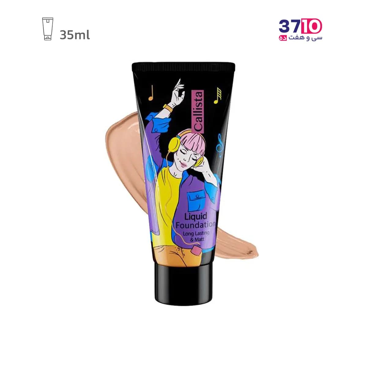 کرم پودر بادوام و مات Long Lasting And Matt کالیستا شماره M12 حجم 35 میلی لیتر