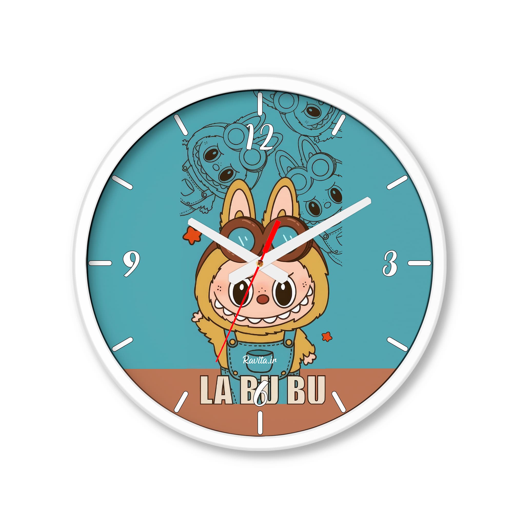 ساعت رومیزی دیواری راویتا طرح لبوبو – Labubu کد 3720