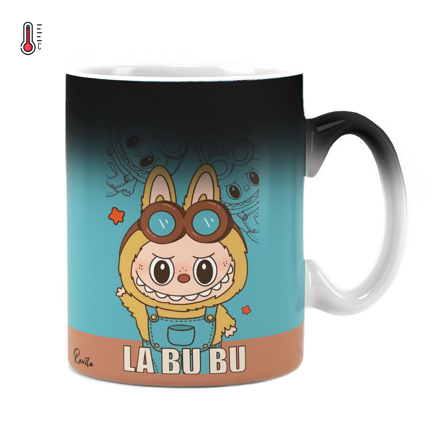 ماگ حرارتی راویتا طرح لبوبو – Labubu کد 3720