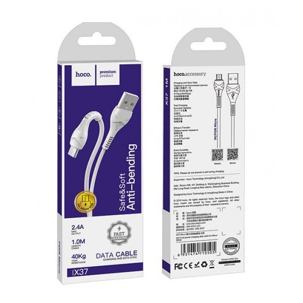 کابل شارژ اندروید HOCO مدل X37 طول 1متر — تصویر ۴