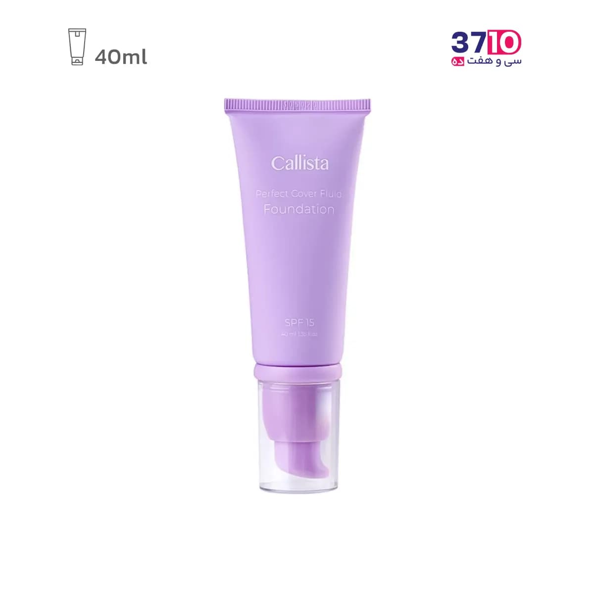 کرم پودر فلوئیدی پرفکت کاور SPF15 کالیستا شماره F02 حجم 40 میلی لیتر — تصویر ۹