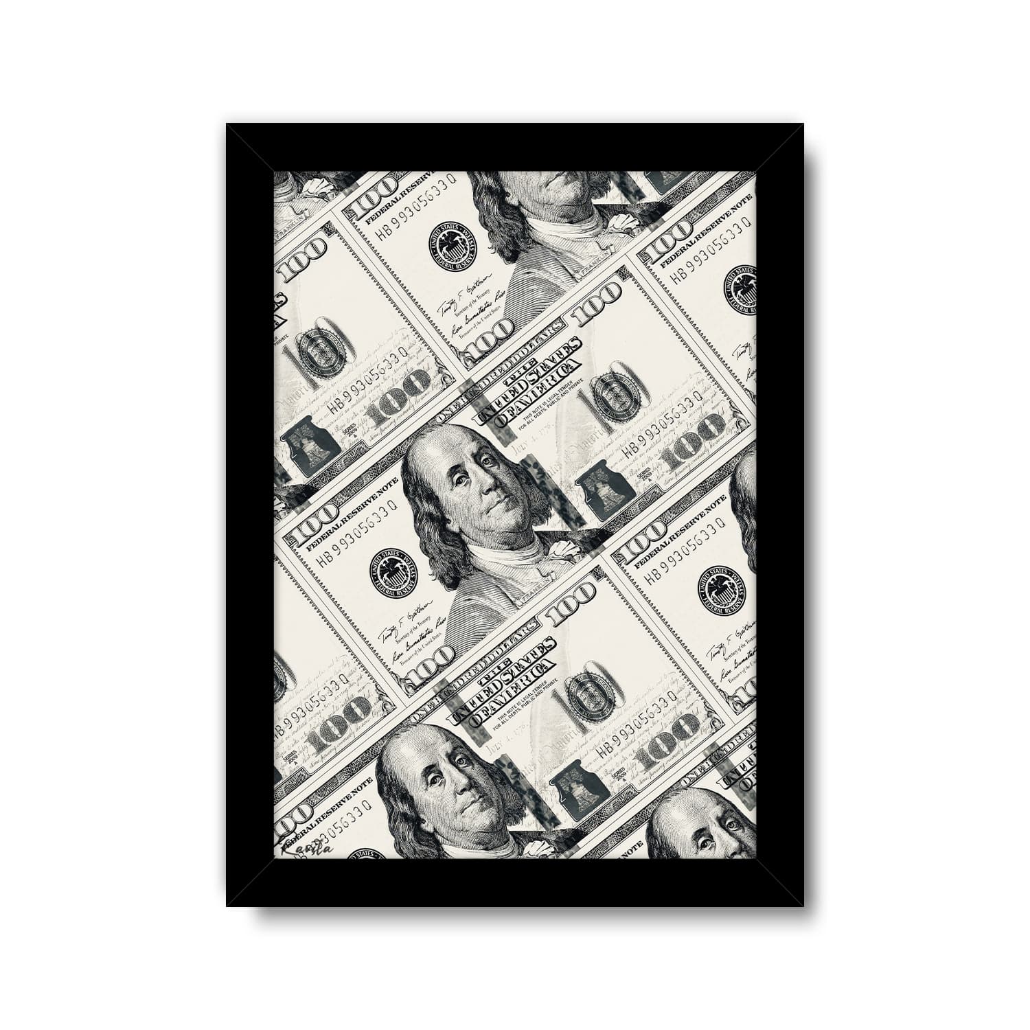 تابلو تکی راویتا طرح دلار – Dollar کد 3716 — تصویر ۲