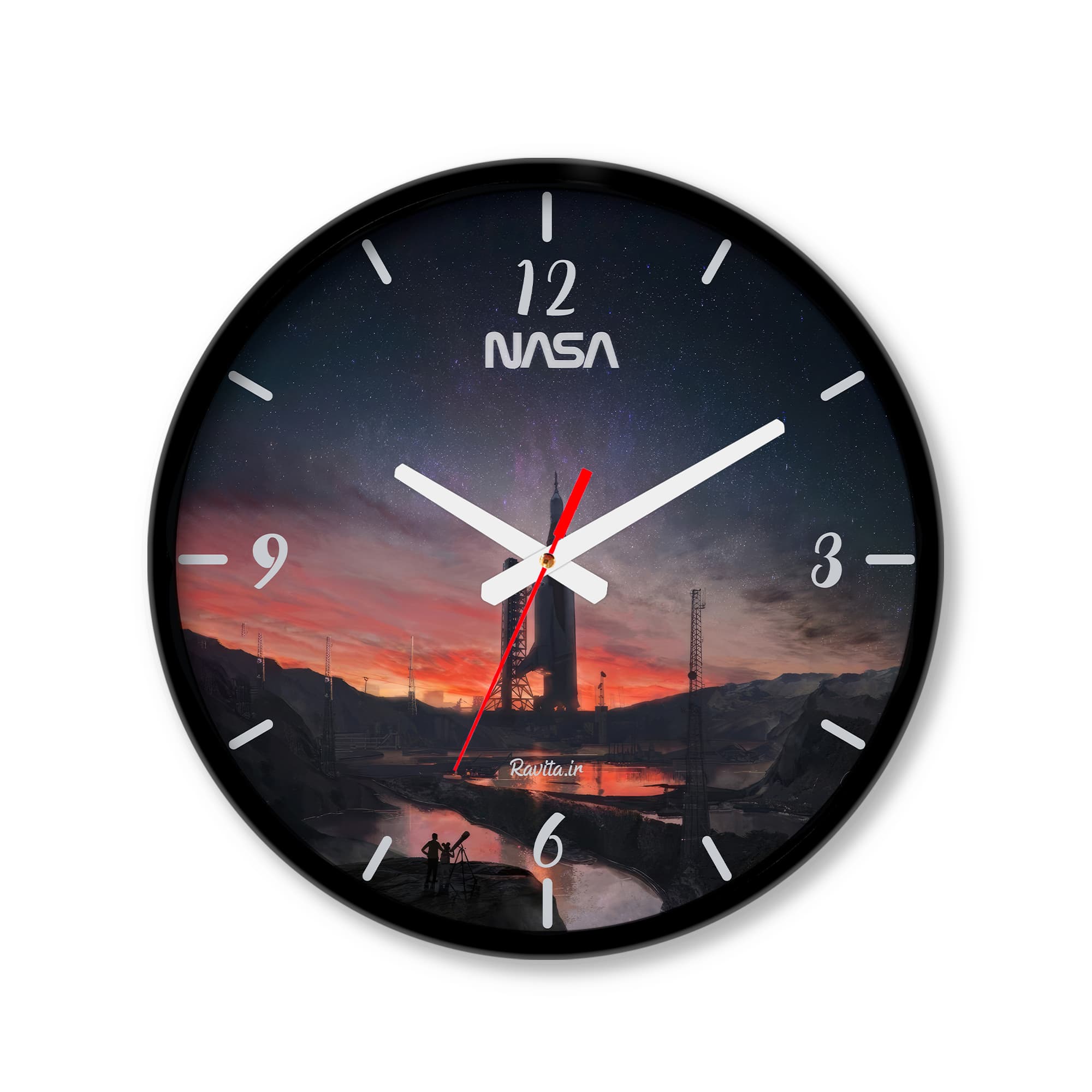 ساعت رومیزی دیواری راویتا طرح فضاپیما ناسا – NASA Spacecraft کد 3714 — تصویر ۵