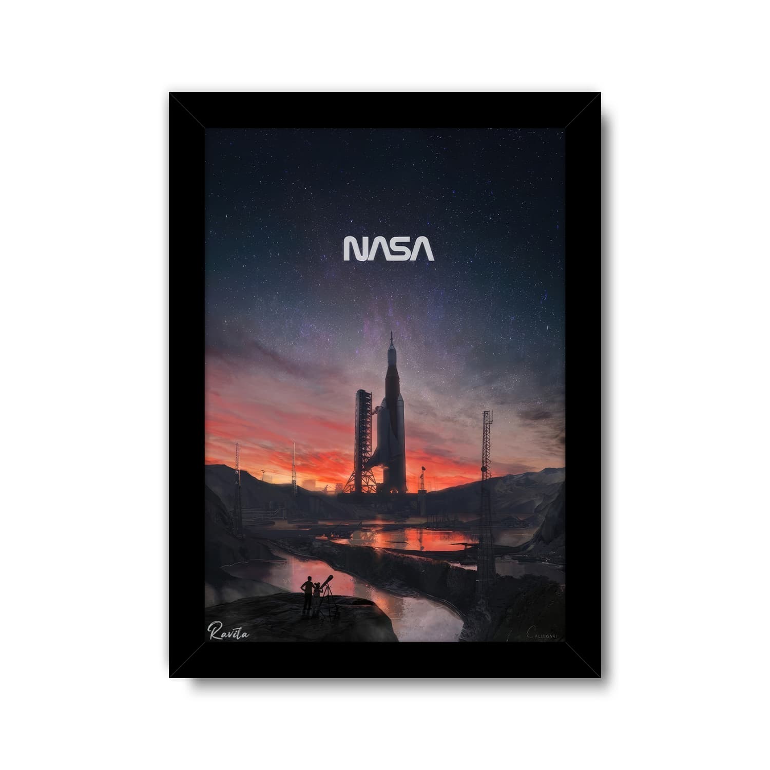 تابلو تکی راویتا طرح فضاپیما ناسا – NASA Spacecraft کد 3714 — تصویر ۲