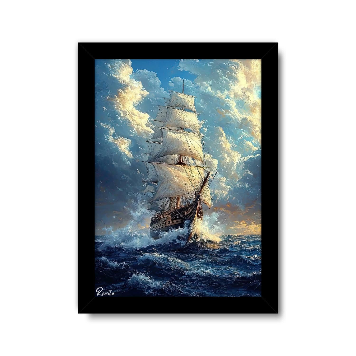 تابلو تکی راویتا طرح کشتی – Ship کد 3713