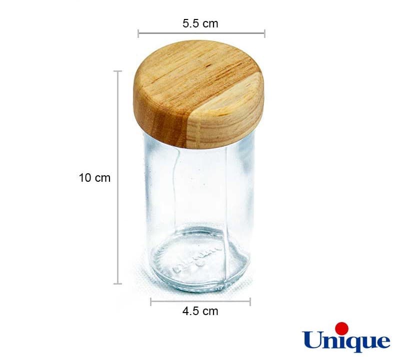 جاادویه 8 تایی چوبی پایه کج یونیک مدل UN-6103 — تصویر ۳