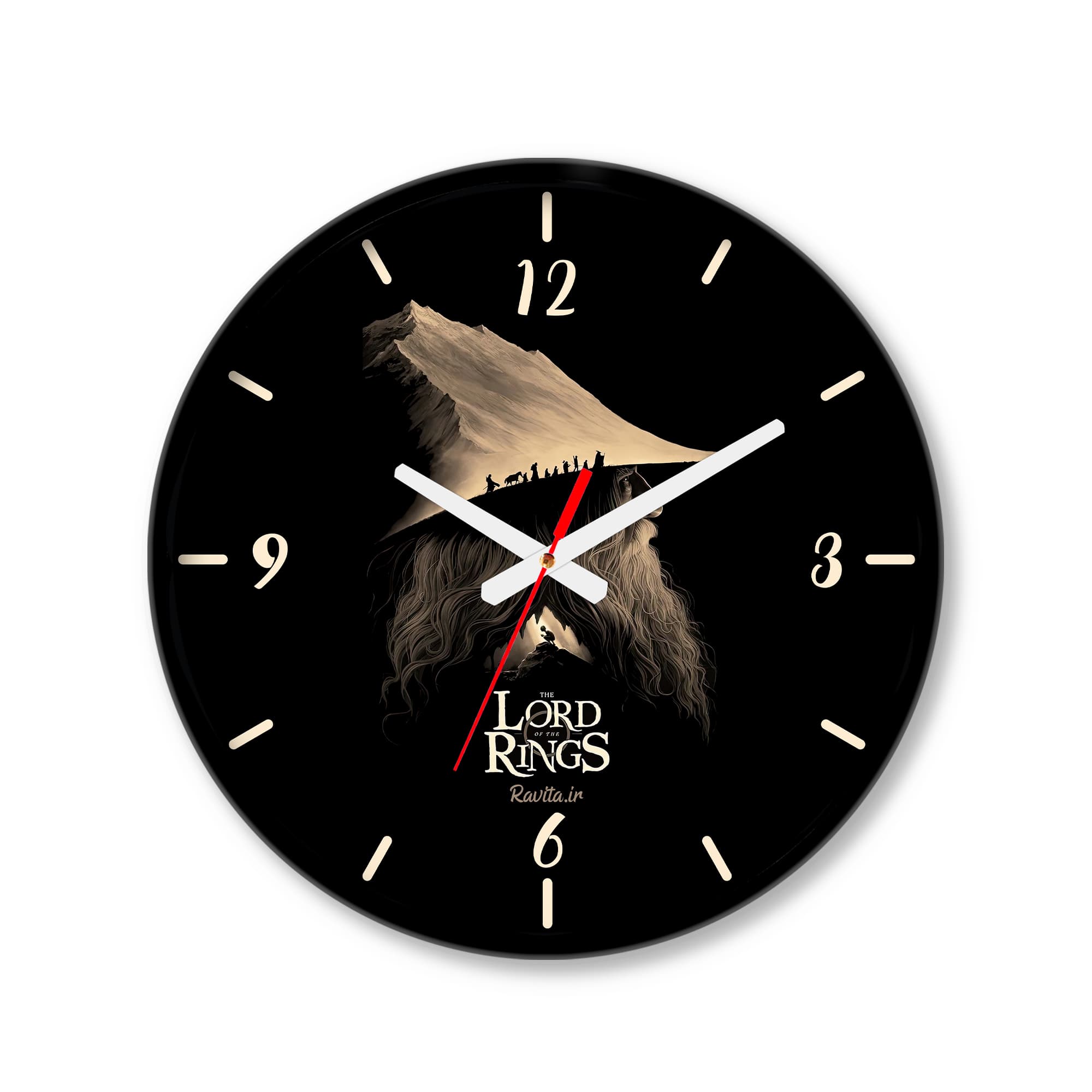 ساعت رومیزی دیواری راویتا طرح ارباب حلقه ها – Lord of The Rings کد 3712 — تصویر ۹