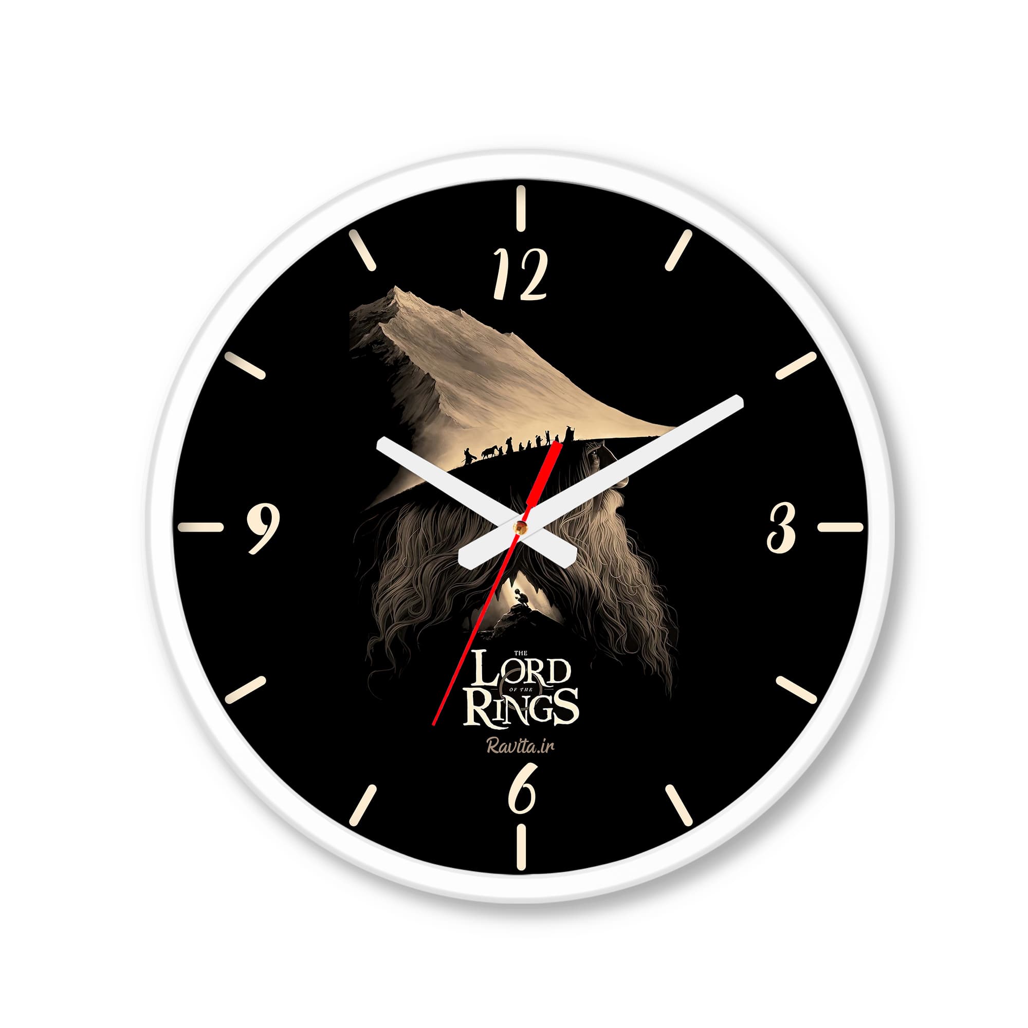 ساعت رومیزی دیواری راویتا طرح ارباب حلقه ها – Lord of The Rings کد 3712