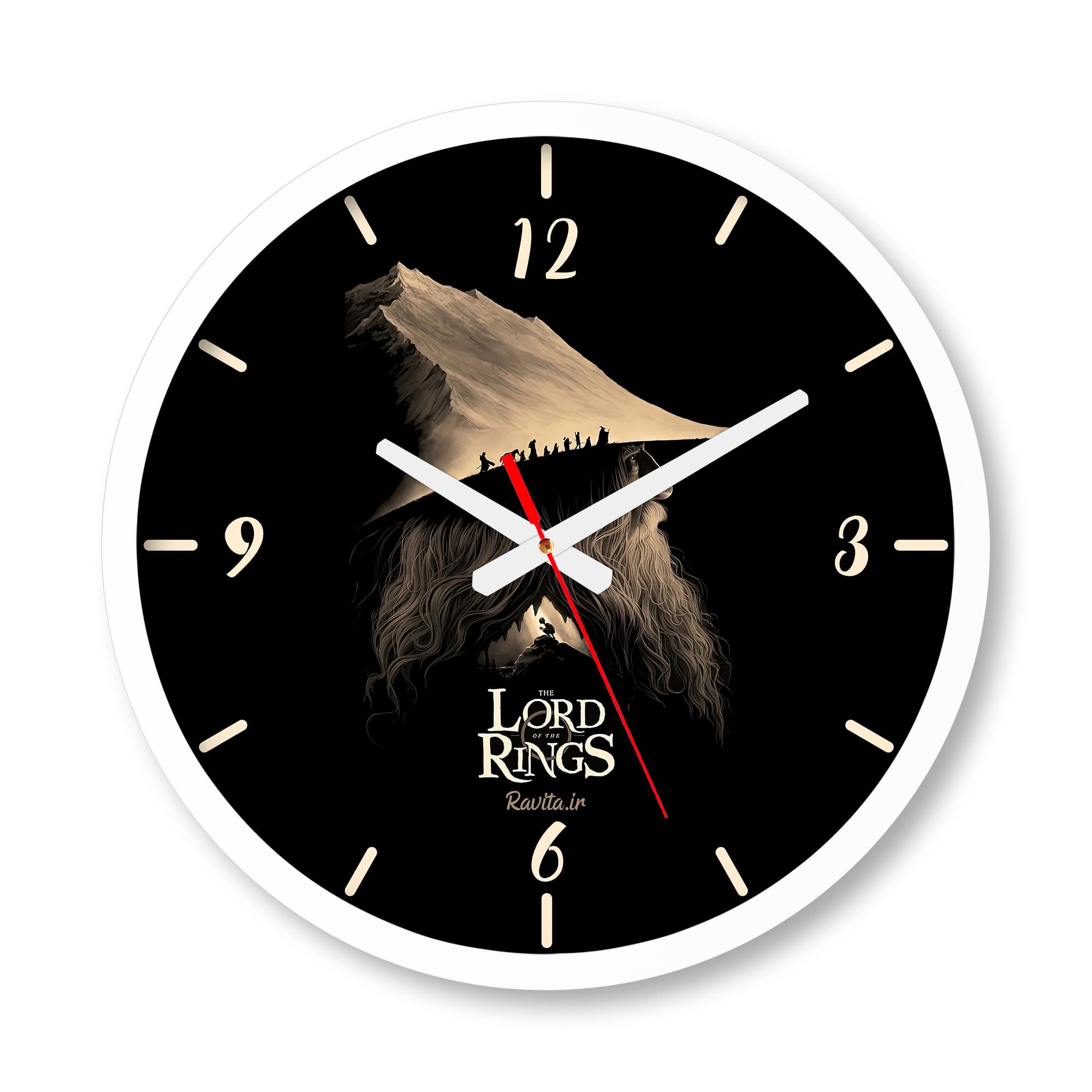 ساعت دیواری بزرگ راویتا طرح ارباب حلقه ها – Lord of The Rings کد 3712