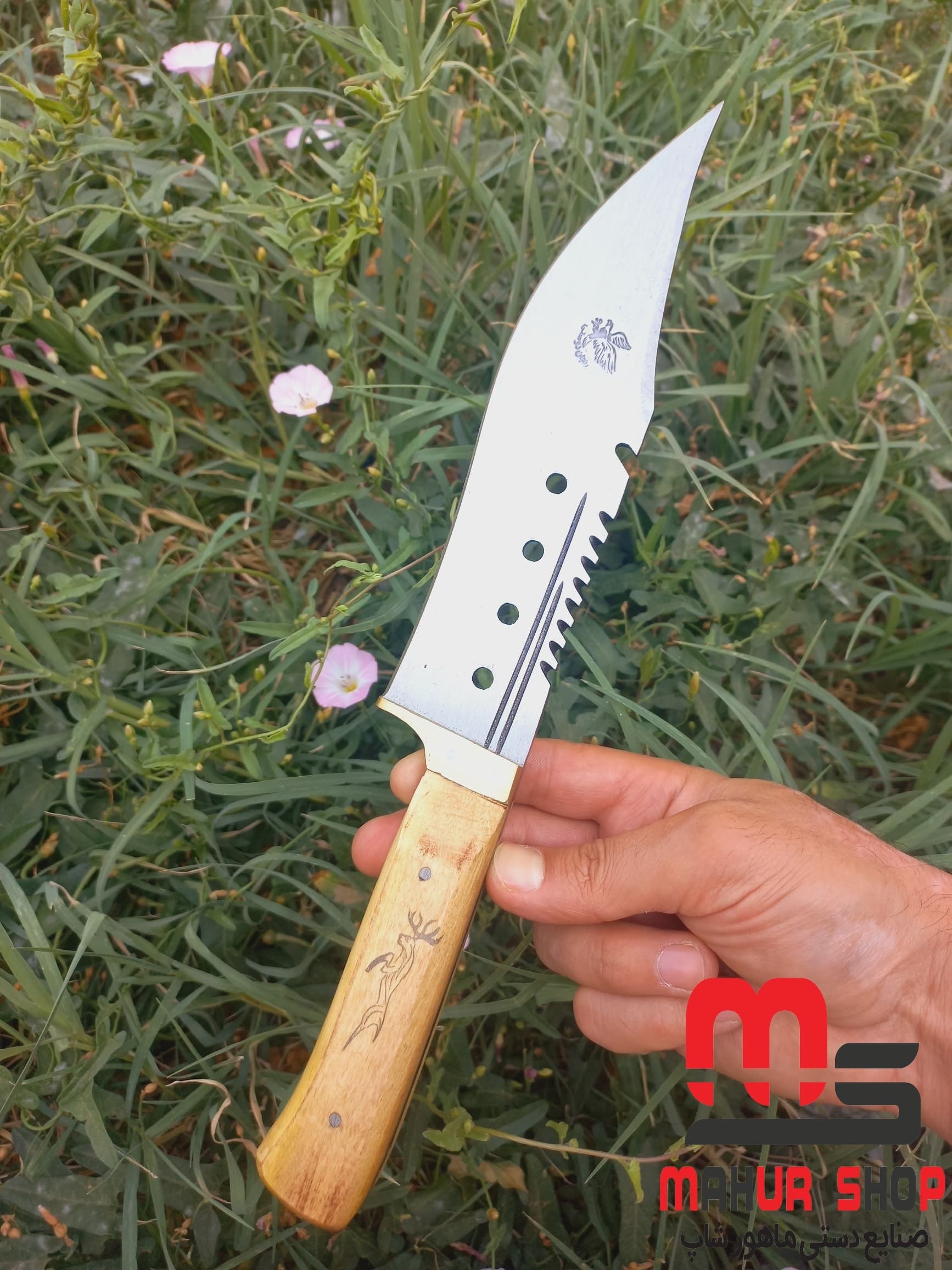 چاقو کمپینگ تیز جدید دوستی همراه با غلاف — تصویر ۲