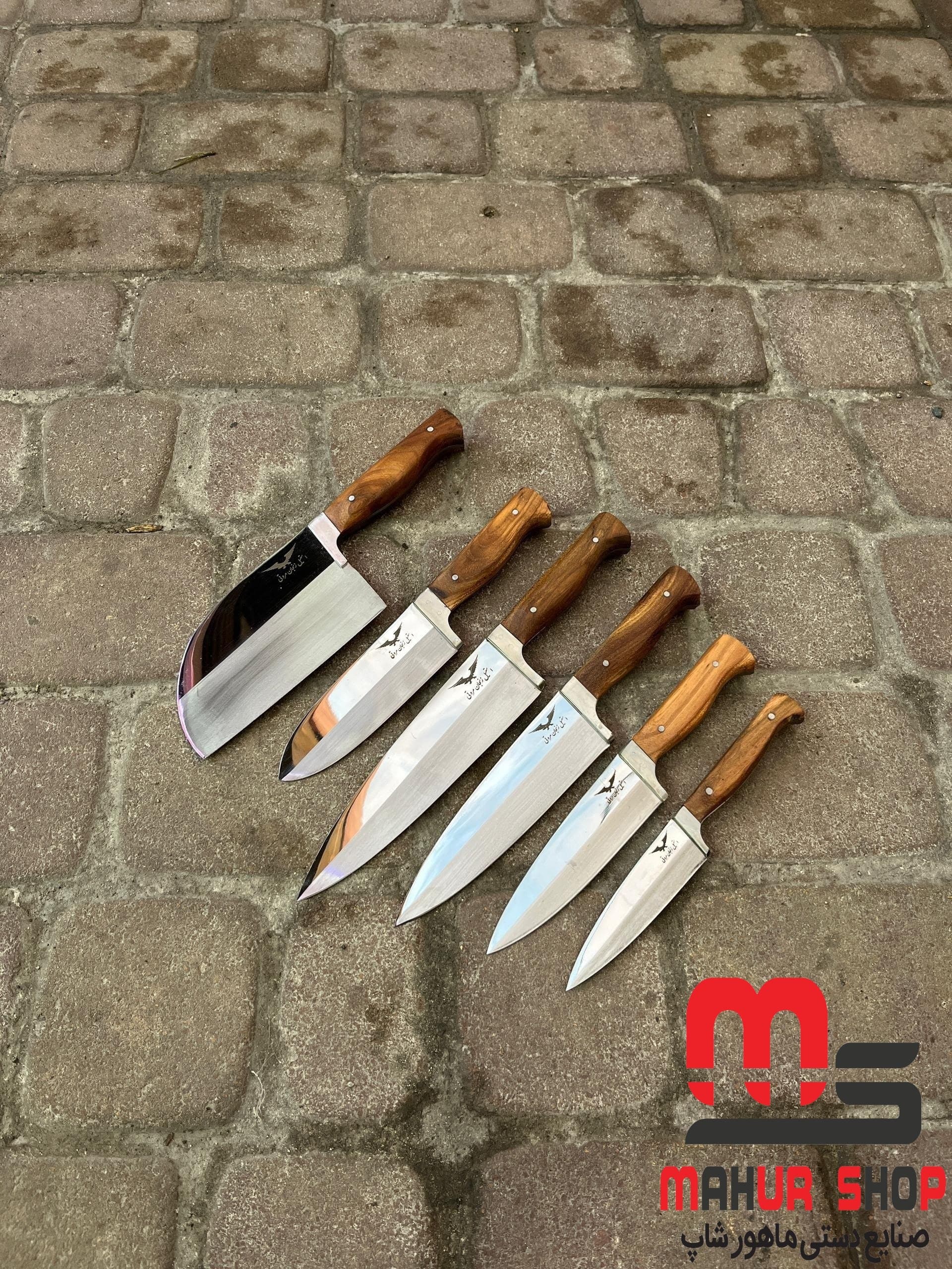 ست ۶ عدد چاقو آشپزخانه مروتی استیل زنجان