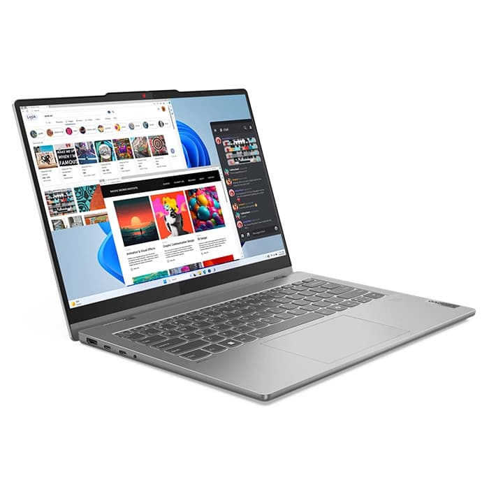 لپ تاپ 14 اینچی لنوو مدل IdeaPad 5 2-in-1 14IRH9-i5 13420H-16GB LPDDR5-512GB SSD-IPS-Touch-Fingerprint به همراه قلم — تصویر ۶