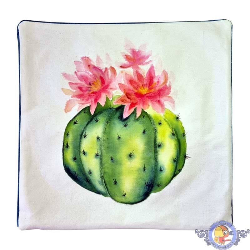 کاور کوسن نقاشی با دست طرح کاکتوس کد ۴۲۰۳