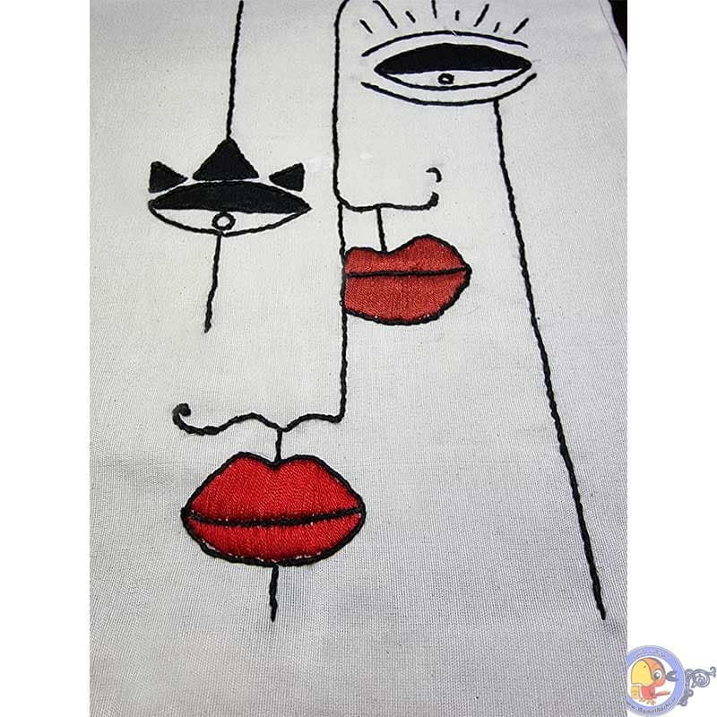 کیف دستی کفی دار نقاشی شده کد 207 — تصویر ۷