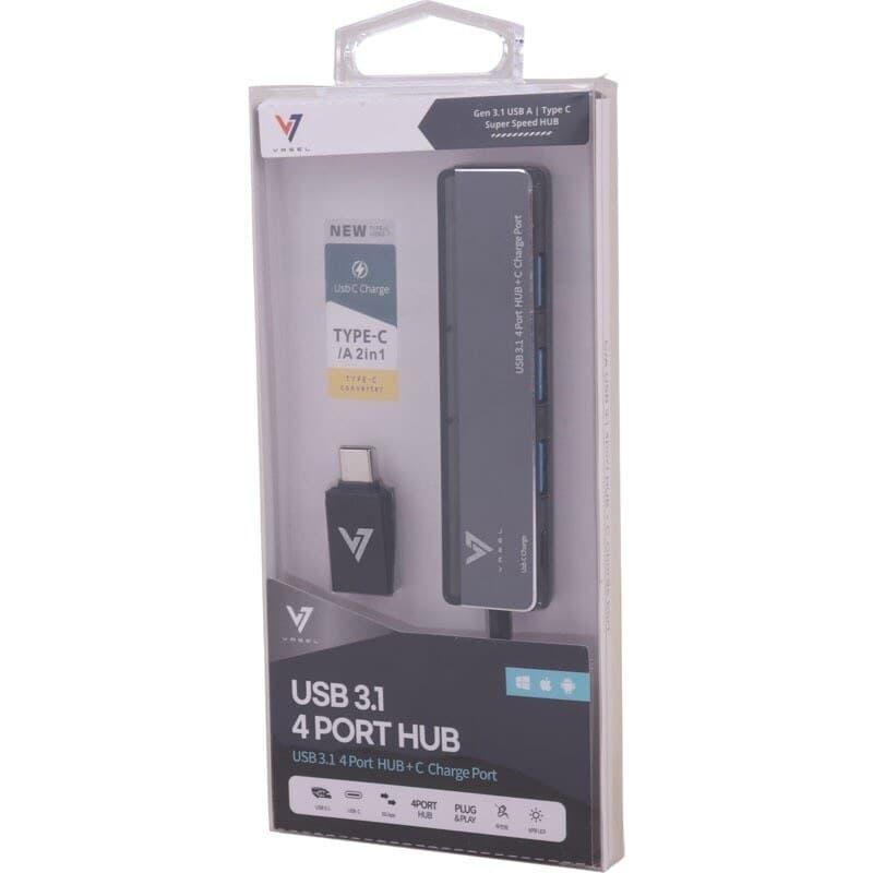 هاب يو اس بي 4 پورت برند واصل VASEL VSL-HC-420 — تصویر ۷