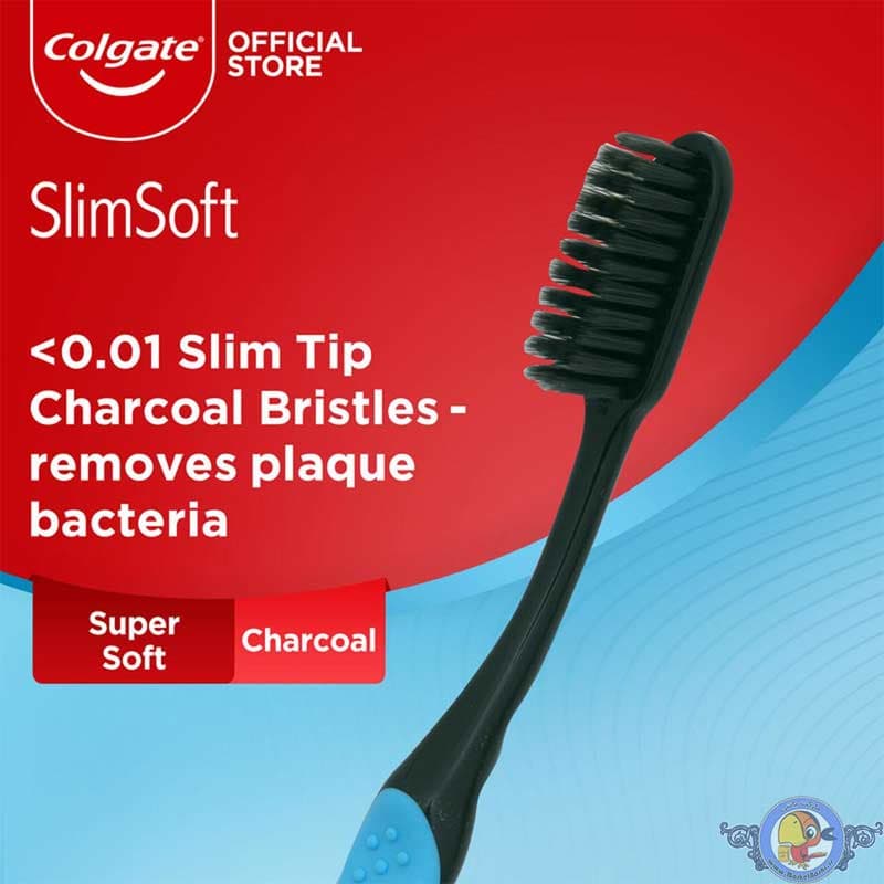 مسواک زغالی کلگیت مدل Colgate Slim Soft Charcoal — تصویر ۹