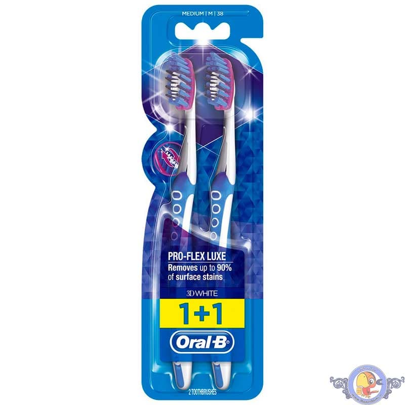 مسواک اورال-بی سری Pro-Flex مدل 3D White Luxe بسته دو عددی — تصویر ۷