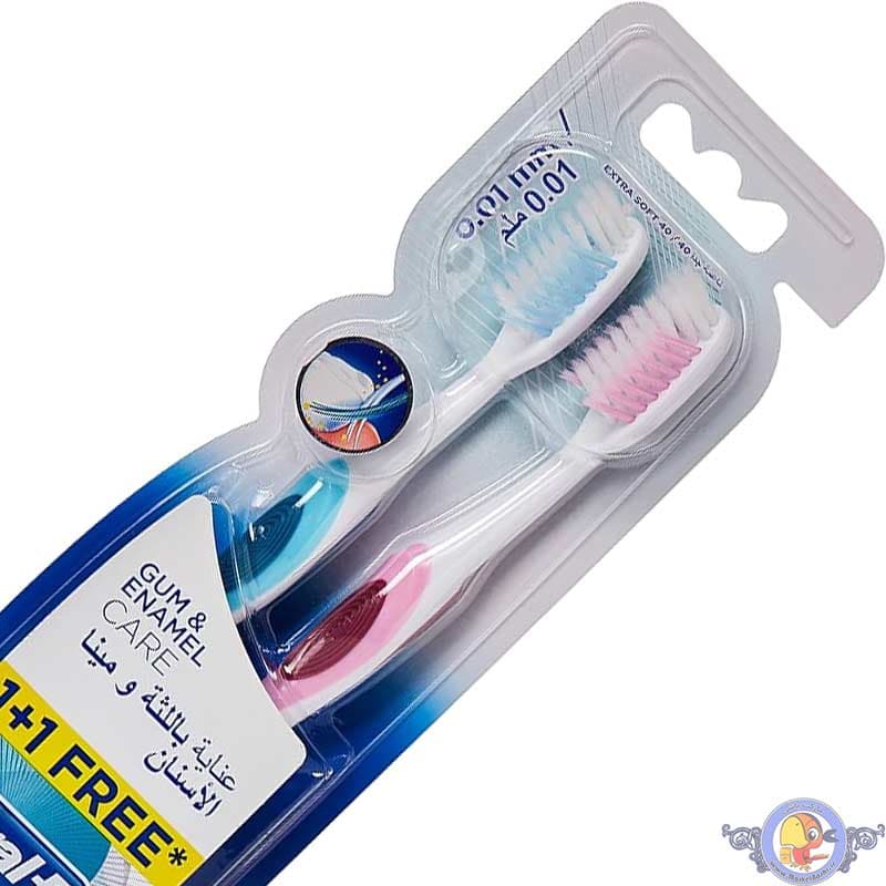 مسواک اورال-بی Gum & Enamel Care بسته دو عددی – ایرلند — تصویر ۹
