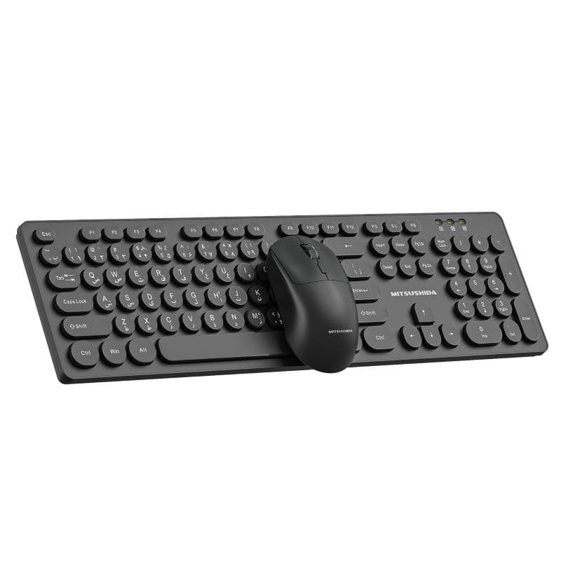 کیبورد و ماوس بی سیم میتسوشیدا مدل Mitsushida KC-AN500 — تصویر ۷