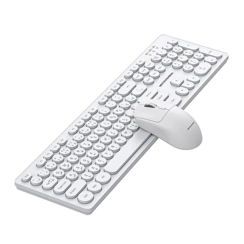 کیبورد و ماوس بی سیم میتسوشیدا مدل Mitsushida KC-AN500 — تصویر ۳