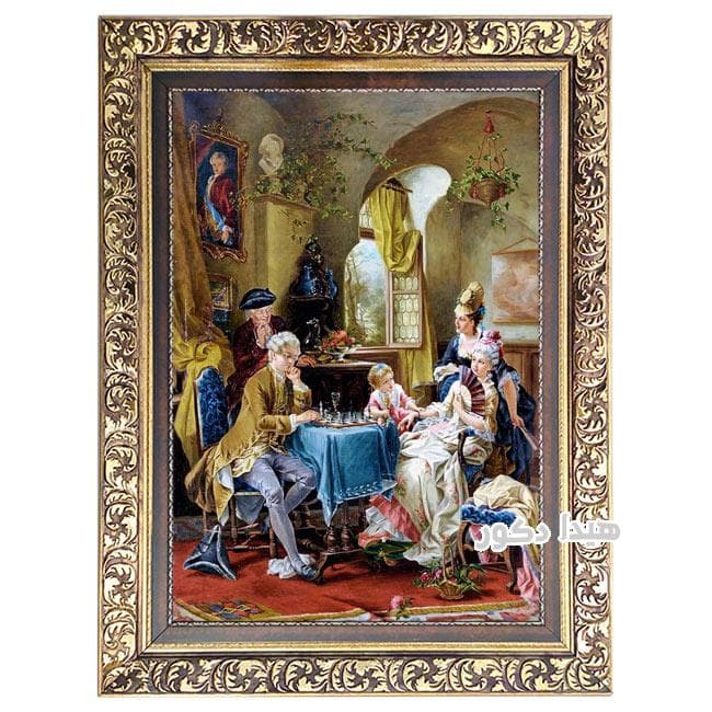 تابلو فرش ماشینی شطرنج باز – 3957