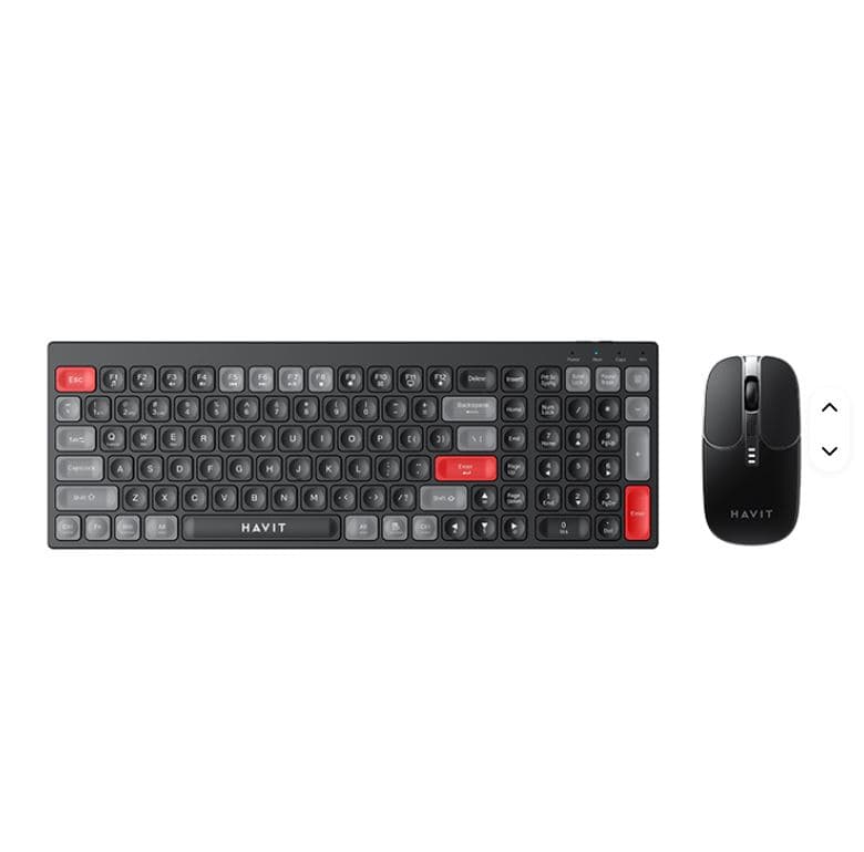 کیبورد و موس وایرلس و بلوتوثی هویت مدل HAVIT KB830WB — تصویر ۹