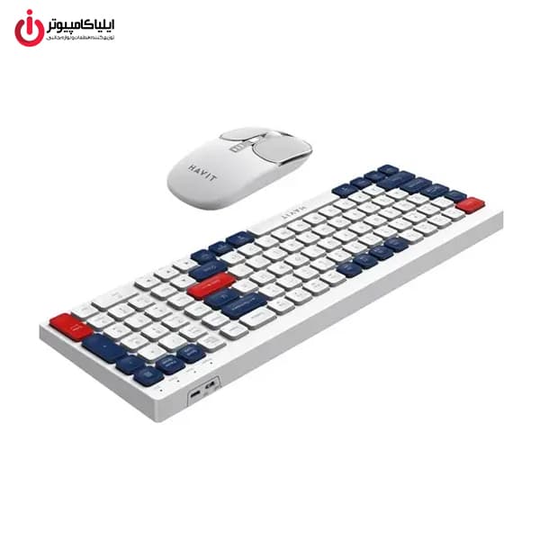 کیبورد و موس وایرلس و بلوتوثی هویت مدل HAVIT KB830WB — تصویر ۳