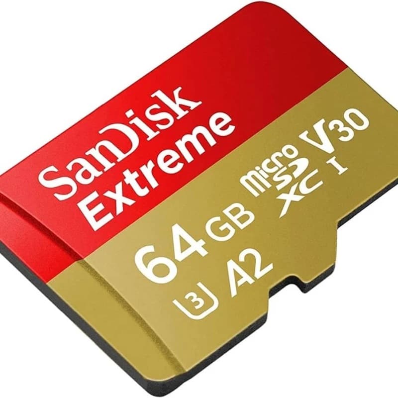 کارت حافظه سن دیسک MicroSDXC مدل Extreme کلاس A2 استاندارد UHS-I U3 سرعت 170MBps ظرفیت 64 گیگابایت — تصویر ۳