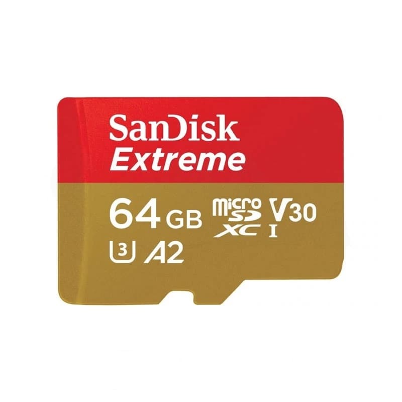 کارت حافظه سن دیسک MicroSDXC مدل Extreme کلاس A2 استاندارد UHS-I U3 سرعت 170MBps ظرفیت 64 گیگابایت — تصویر ۲