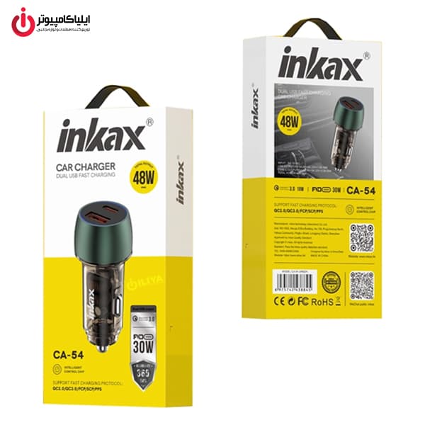 شارژر فندکی 48 وات اینکاکس مدل INKAX CA-54 — تصویر ۳