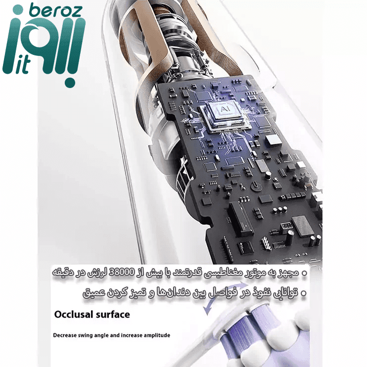 مسواک هوشمند شیائومی مدل Mijia Sonic Toothbrush Pro «اورجینال – ارسال 1 ساعت» — تصویر ۷