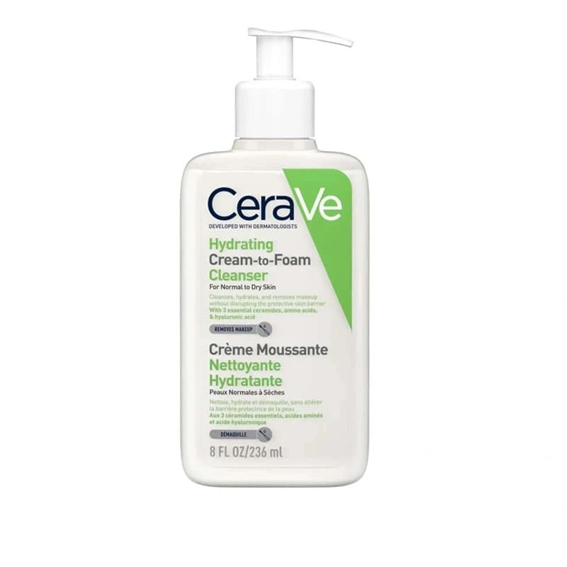 شوینده آبرسان کرم به فوم سراوی CeraVe Hydrating Cream to Foam Cleanser