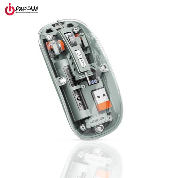 ماوس وایرلس و بلوتوثی گرین لاین مدل Green Lion Transparent Mouse 2