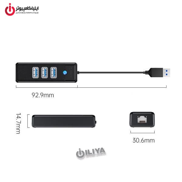 هاب یو اس بی 4 پورت اوریکو مدل ORICO PW3UR-U3-05 — تصویر ۷