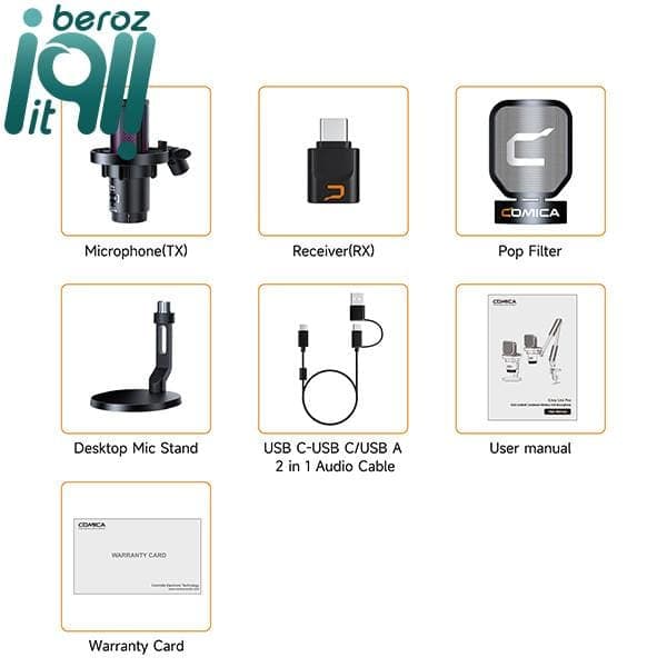 میکروفن رومیزی کامیکا مدل EJOY UNI PRO D — تصویر ۱۲