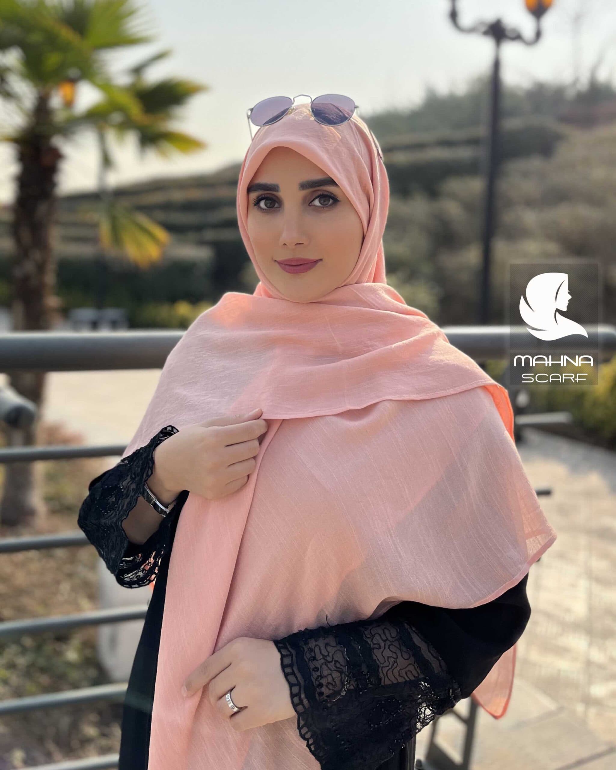 روسری وال اسلپ صورتی روشن