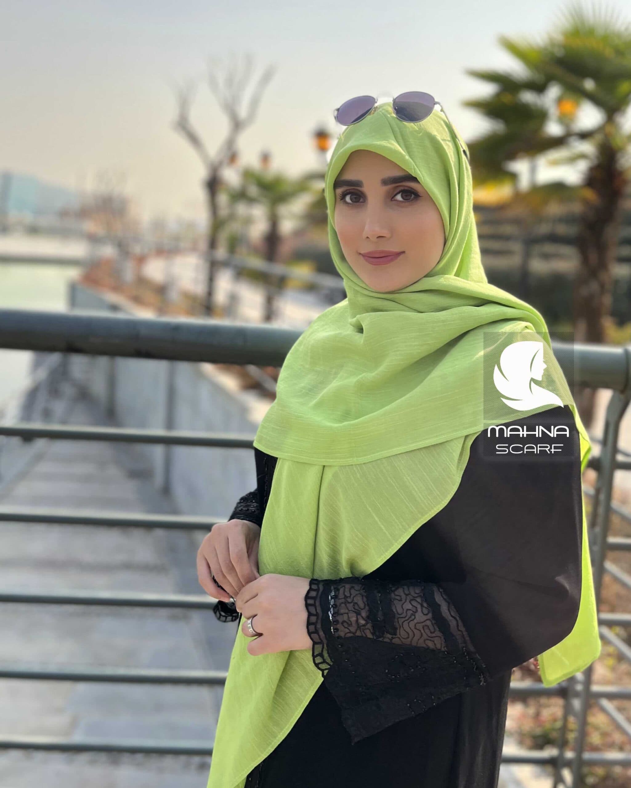 روسری وال اسلپ سبز روشن