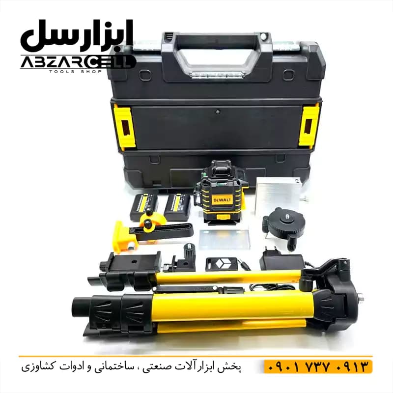 تراز لیزری 16 خط سه بعدی نور سبز دیوالت DEWALT — تصویر ۲