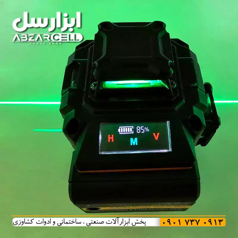 تراز لیزری 16 خط سه بعدی نور سبز دیوالت DEWALT — تصویر ۳