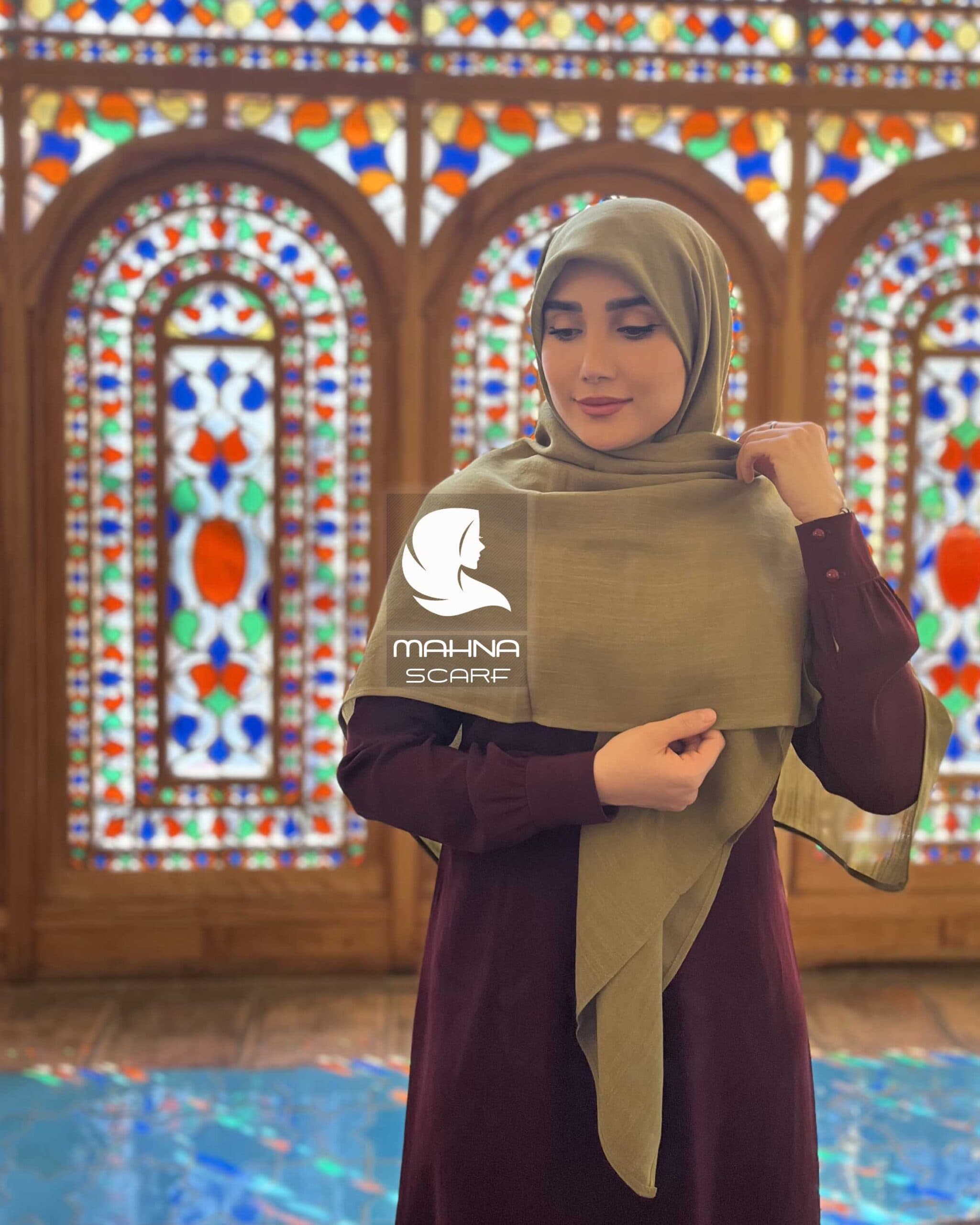 روسری وال اسلپ سبز سدری