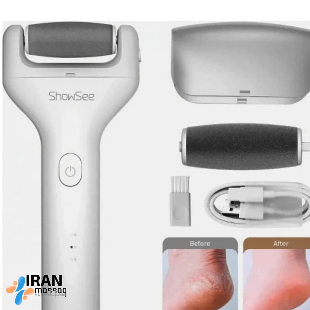 سنگ پا و دستگاه پدیکور شارژی شیائومی ShowSee مدل B1 | با استاندارد ضد آبIPX7 — تصویر ۷