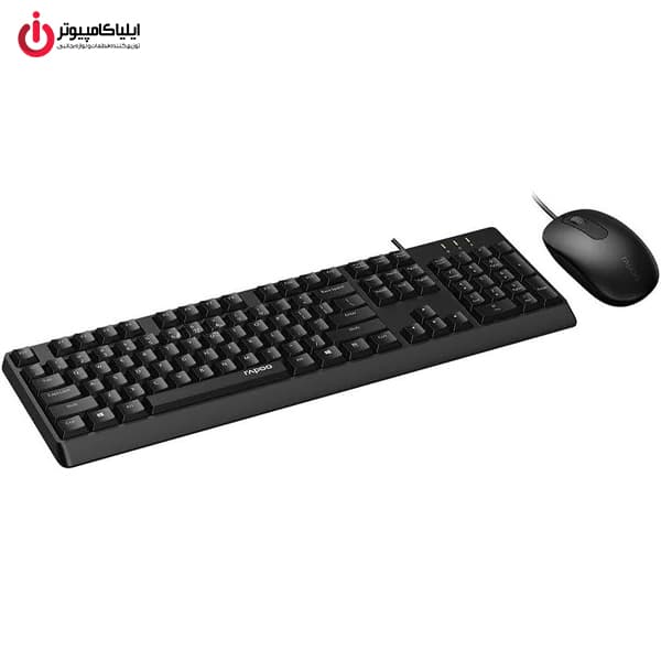 کیبورد و موس سیم دار رپو مدل RAPOO X130 PRO