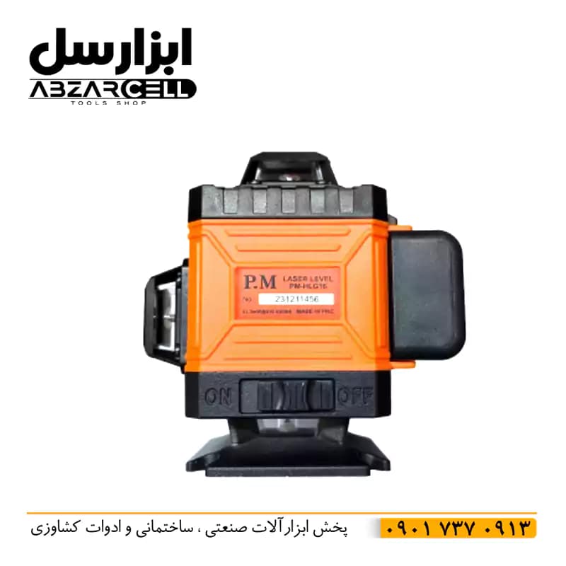 دستگاه تراز لیزری نور سبز 16 خط پی ام مدل PM16L| گارانتی 12 ماهه تعویض| طرح دیوالت آمریکا — تصویر ۳