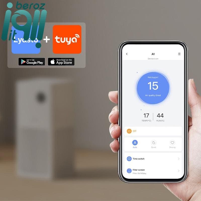 دستگاه تصفیه کننده هوا لایدستو مدل Lydsto A1 «اورجینال – ارسال 1 ساعت» — تصویر ۹