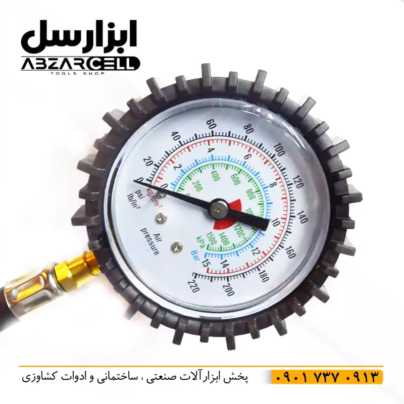 درجه باد فشار سنچ رابین 15 بار TG-7 — تصویر ۳