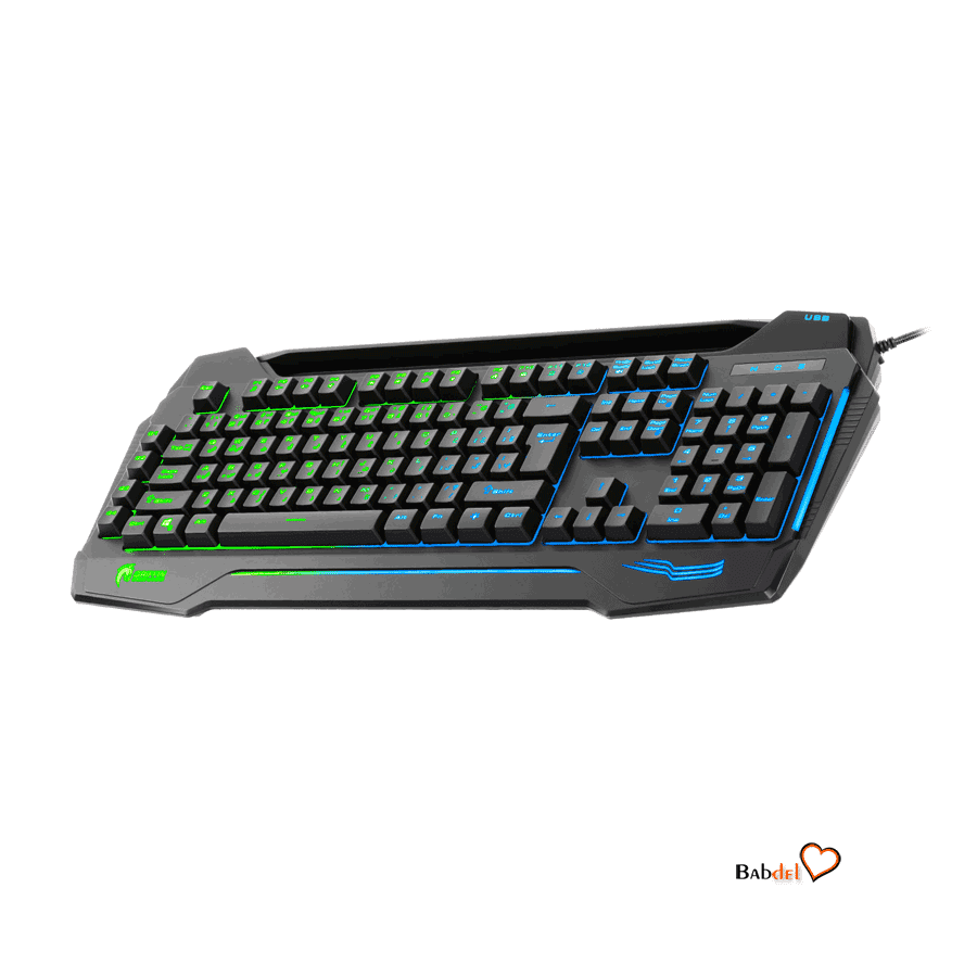 کیبورد با سیم گیمینگ گرین GAMING KEYBOARD GREEN GK702-RGB — تصویر ۳