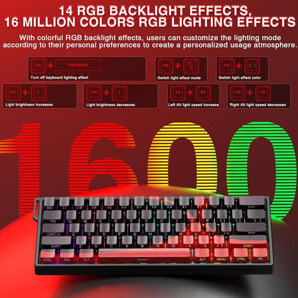 کیبورد مخصوص بازی آئولا مدل Win 60 HE MAX — تصویر ۶
