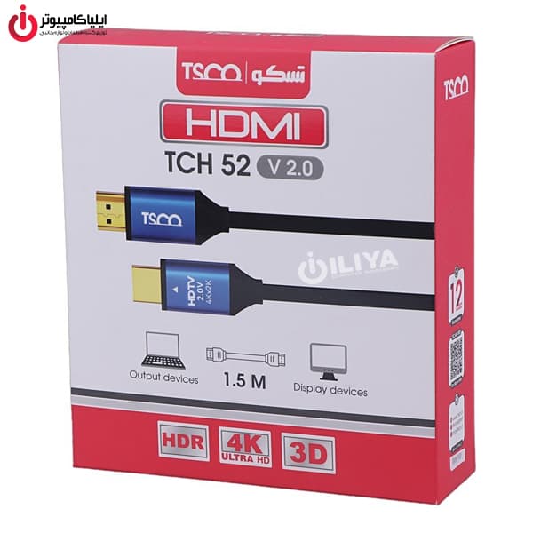 کابل HDMI V2.0 تسکو مدل TSCO TCH 52 طول 1.5 متر — تصویر ۶